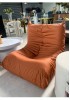 Replica Togo Sofa Single Seat - White/Black/Orange 